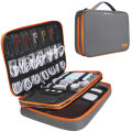 Portable Electronic Accessories Travel case,Cable Organizer Bag Gadget Carry Bag for iPad,Cables,Power,USB Flash Drive, Charger. 