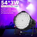 54 X 3W Power Can Lights, Sound Activated ( Par Lights DMX 512 ) Power Can LED lights are indispensable for Stage Musical Show, DJ Parties, Night Clubs, Weddings and Birthday Parties.. 