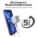 PD20W Dual Port USB-A + Type-C Fast Charger, Smart Fast Wall Charger Adapter with Multi-Protection for iPhone.