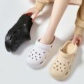 Women's Fashion Platform Sandals Summer 2025 Thick Sole Soft Eva Clogs Garden Shoes for Women Hollow Out Non Slip Beach Sandals. 