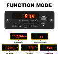 50W Amplifier 12V MP3 Decoder Board 25W 5V 18V Bluetooth 5.0 USB TF FM Radio Module For Speaker With Handsfree Voice Record.