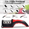 3 In 1 Kitchenly Professional Knife Sharpener Professional Kitchen Knife Sharpening Tool 3 Stage Manual Knife Sharpener For Ceramic Knife And Steel Knives. 
