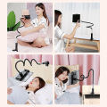 Gooseneck Tablet Holder With Flexible Arm 360 Clip Bed Support For 4 - 11 inches Phone Tablet Bracket For IPad Stand Accessories. 