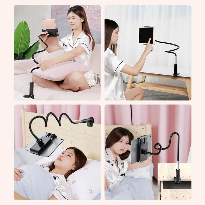 Gooseneck%20Tablet%20Holder%20With%20Flexible%20Arm%20360%20Clip%20Bed%20Support%20For%204%20-%2011%20inches%20Phone%20Tablet%20Bracket%20For%20IPad%20Stand%20Accessories%20-%20Image%202