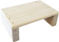 Wood Step Stool, Portable Rectangle Bed Stool, Small Step Ladder for Kitchen & Bathroom, Foot Rest Stool Under Desk, Large Surface, Strong and Durable. 