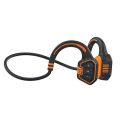 Wave Open-Ear Bone Conduction Earphone Ipx8 Waterproof Wireless Headphones Sports Outdoor Running Earbuds Bluetooth 5.1 Orange. 