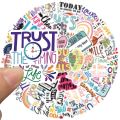 Inspirational Encourage Motivational Phrases Quotes Stickers Decals Skateboard, Laptop, Suitcase, Motorcycle 10/25Pcs. 