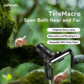 APEXEL 2in1 Telephoto Macro Lens Observation 6X Lens for IPhone/Android Phones Shooting Mobile Phone Lens Accessories.