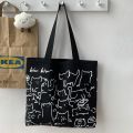 2026 Canvas Bag Womens Handbag Shopping Bag Cute Cat Zipper Handbag Designer Bag Japanese Style Cartoon Small Shoulder Bag. 