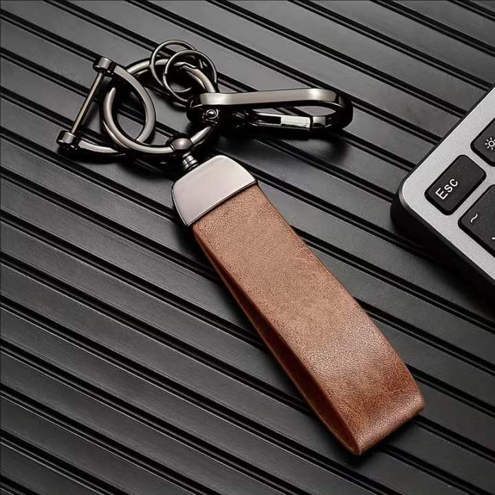 Creative%20And%20Minimalist%20Faux%20Leather%20Keychain%20Pendant,%20Personalized%20Keyring%20with%20Wrist%20Strap,%20High-End%20Fashionable%20Vintage%20Faux%20Leather%20Key%20Holder%20-%20Image%208