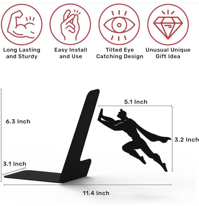 SUPER%20MAN%20BOOKEND-%20BOOKSHELF,%20Heavy%20Duty%20Metal%20Hidden%20Bookends%20-%20Book%20&%20Hero%20-%20Image%204