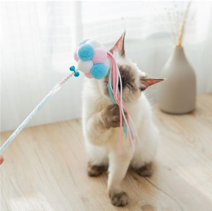 Kittens Teeth Bells Feathers Fighting Cat Sticks Toys