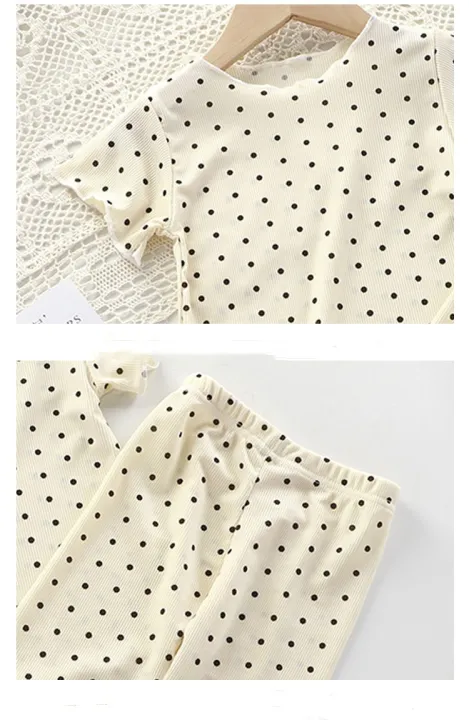 Korean%20version%20of%20summer%20girls%20short-sleeved%20suit%20comfortable%20air%20conditioning%20suit%20baby%20girl%20ice%20silk%20polka%20dot%20home%20clothes%20-%20Image%206