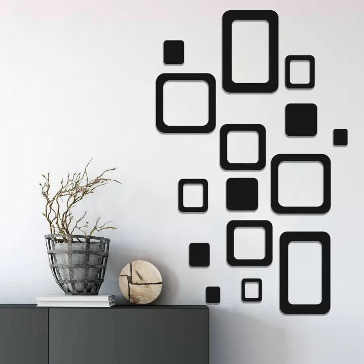 Wooden Square Shape wall art I DIY home decoration Art I Wooden wall Decals I home office decor I Retro Wall Hanging I Wooden wall decor I Wall Art Designs I Home I Office I Hotels wall art