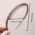 New Style Toothed Anti-slip Hair Band for Women Hair Pressing Card Hair Bundle Hair Braid Plastic Special for Washing Face. 