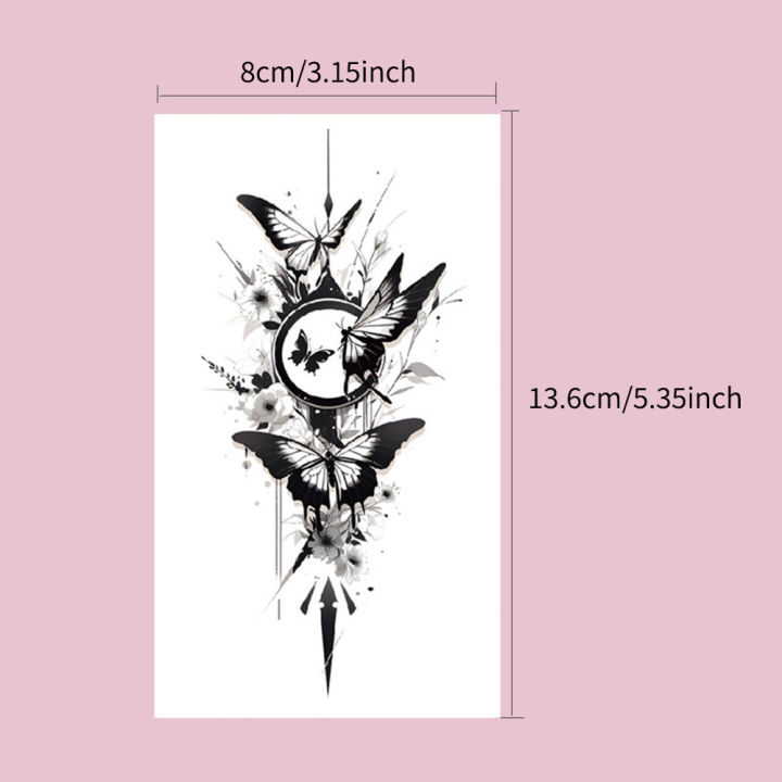 10%20Sheets%20Butterfly%20Pattern%20Temporary%20Tattoos%20For%20Women%20Men%20Waterproof%20Flower%20Fake%20Tattoo%20Stickers%20for%20Hand%20-%20Image%206