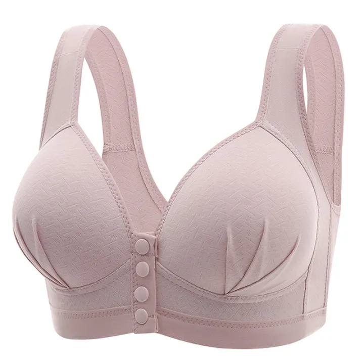 Women's%20Steel-free%20Comfortable%20Breathable%20Front-closing%20Bra%20With%20Gathered%20Back%20Plus-size%20Underwear%20With%20Beautiful%20Back%20Design%20-%20Image%202