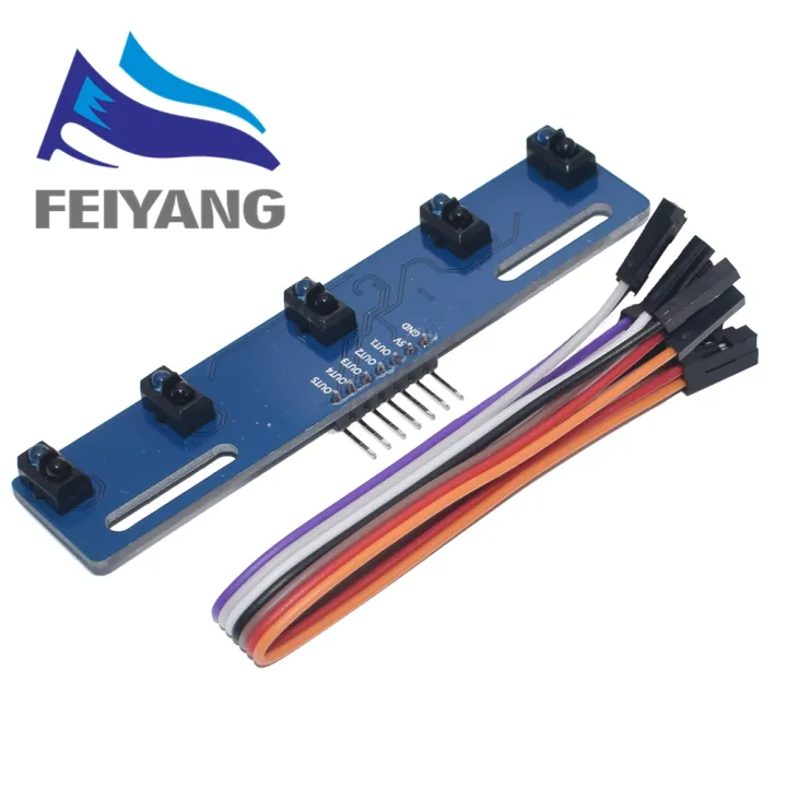 5%20channel%20Infrared%20Reflective%20Sensor%20TCRT5000%20KIT%205%20way/road%20IR%20Photoelectric%20Switch%20Barrier%20Line%20Track%20Module%20-%20Image%202