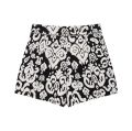 DUOPERI 2025 New Women 2 Piece Set Printed V-Neck Vest & Side Zipper Skirts Shorts Female Elegance Chic Casual Shorts Set. 