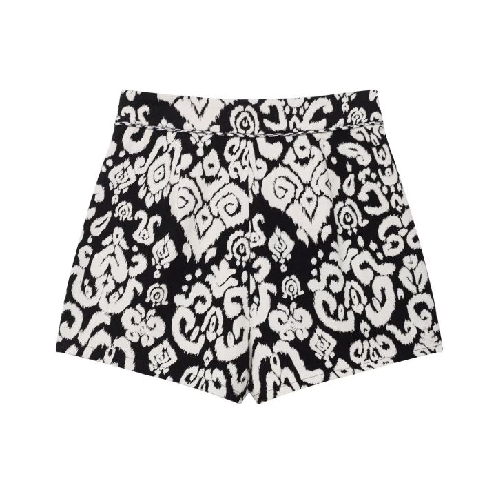 DUOPERI%202025%20New%20Women%202%20Piece%20Set%20Printed%20V-Neck%20Vest%20&%20Side%20Zipper%20Skirts%20Shorts%20Female%20Elegance%20Chic%20Casual%20Shorts%20Set%20-%20Image%205