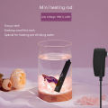1Pc  5/10W Mini Aquarium Heater USB Charging For Small Fish Tank Heater Energy Saving Over Temperature Protection Accessories. 