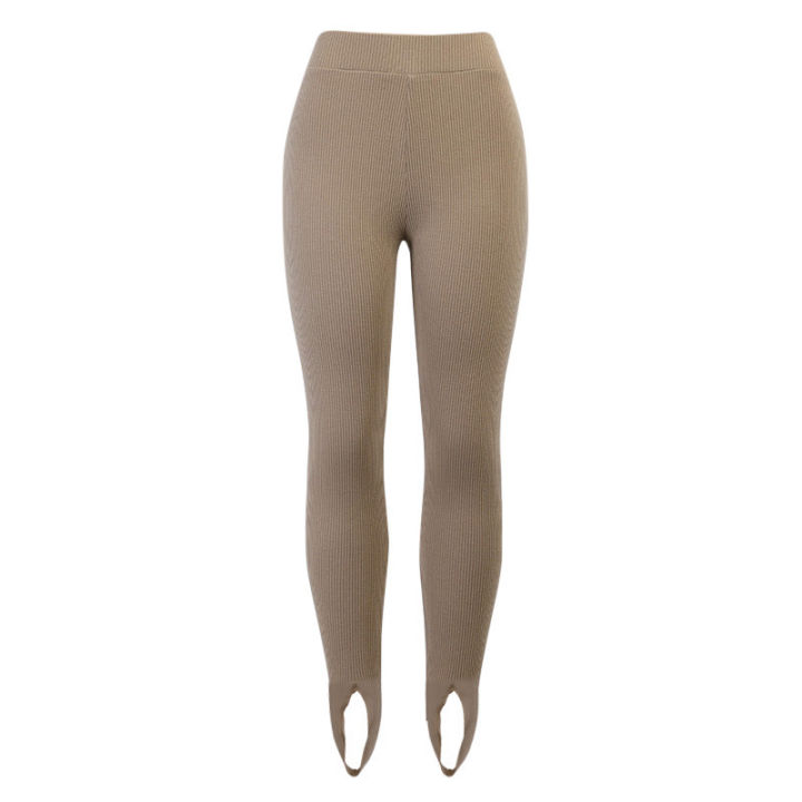 Beige%20Ribbed%20Knit%20Leggings%20Women%20High%20Waist%20Cotton%20Fitness%20Basic%20Pants%20Casual%20Spring%20New%20All-Match%20Female%20Skinny%20Leggings%20-%20Image%206