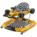 2 in 1 formula 1 car rocker + baby wolker with lights in music in rendom colors. 