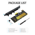 JEYI M.2 NVME SSD to PCIe 4.0 x1 Adapter Card, 2280 SSD PCIE X1 Expansion Card for Desktop PC, PCI-E GEN4 16Gbps Full Speed SK1. 