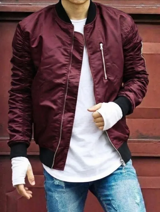 Black%20Bomber%20Men'S%20Summer%20Windproof%20Jacket%20-%20Image%202