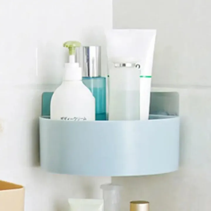 Triangle%20Corner%20Storage%20Shelf%20Self%20Adhesive%201pc%20Plastic%20Bathroom%20Kitchen%20Corner%20Organizer%20Wall%20Mounted%20Storage%20Rack%20-%20Image%202