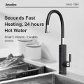 Briwellna Electric Faucet With Universal Spout Water Heater 220V Heating Tap Instant Water Heater Stainless Steel Faucet Geyser. 