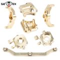 TRX4M Axle Brass Weights Steering Link Blocks Knuckle Diff Cover Caster Blocks for 1/18 RC Crawler TRX4-M Chassis Upgrade Parts. 