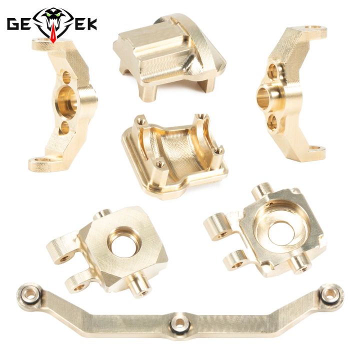 TRX4M%20Axle%20Brass%20Weights%20Steering%20Link%20Blocks%20Knuckle%20Diff%20Cover%20Caster%20Blocks%20for%201/18%20RC%20Crawler%20TRX4-M%20Chassis%20Upgrade%20Parts%20-%20Image%202