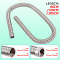 24mm Diesel Parking Heater Stainless Steel Exhaust Pipe 0.6/1/1.2/2M Universal for Eberspacher Webasto Car Heater Parts.