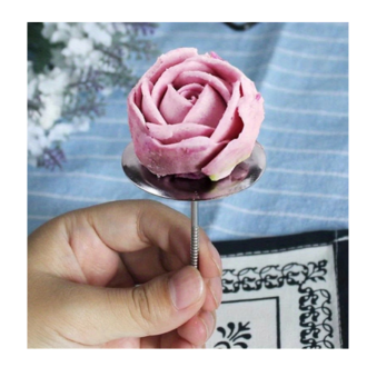 1 Piece Stainless Steel Rose Stand for Cake Decoration
