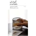 [Ready stock] whisky glass whiskey spinning glass whisky glass crystal design whisky glass crystal shape whisky glass round base rotatable. 