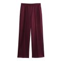 Women Fall Vintage Jacket Set O-Neck Zipper Jacket Elastic Waist Pant 2025 Spring Autumn Fashion High Street Casual Female Set.