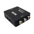1080p HD RCA to HDMI Converter – AV to HDMI Adapter with Plug-and-Play, Full HD Video/Audio & Universal Compatibility. 
