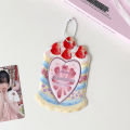 Girl Heart Cartoon Strawberry 3 Inch Pendant Card Holder  Photocard Display Subway Card Case. 
