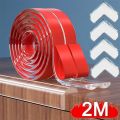1/2M Table Edge Guard Silicone Baby Protection Strip Tape Self Adhesive Collision Proof Kids Safety Furniture Corner Protectors. 