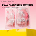 YOUNG VISION 5pcs/10pcs Cleansing oil Rose Flower Makeup Remover Oil Mild Non-irritating Pore Cleansing Makeup Remover Set. 