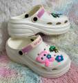 New Premium EVA Thick-Sole Comfort Lightweight Soft Cushion Slip-On Shoes Clogs Sandals with Cute Decorative Charms. 