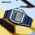 SANDA Outdoor Sport Electronic Watch Men Multifunction Watches Alarm Clock Chrono Waterproof LED Digital Double Time Watch. 