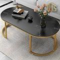 AMS Decor ,luxry coffee Table, Center Table Living room Sofa side Table Design Coffee Table Round Coffee Table , Modern Side Table for living room (Singale Gold & White ) Engineered Wood ,. 