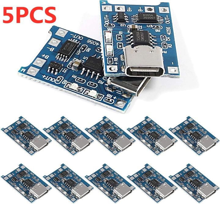 TP4056 5V 1A Type-c USB 18650 Lithium Battery Charging Board Charger Module with Protection Dual Functions