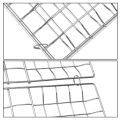 Barbecue Grilling Reusable Meat Fish Clip Holder Wooden Handle Stainless Steel Grill Mesh Foldable BBQ Grill Mat Grilling Basket.