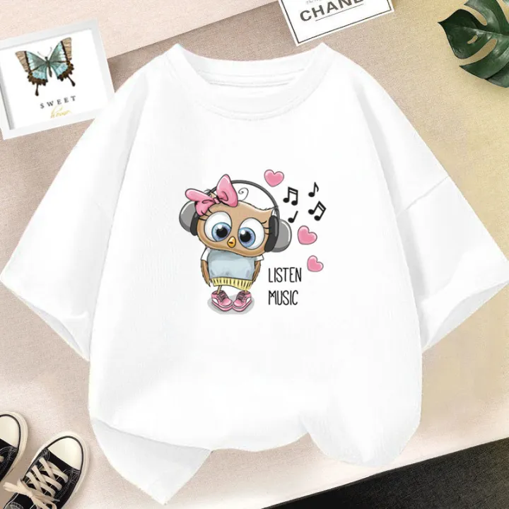 Kawaii%20Family%20Owl%20Tree%20Cartoon%20Graphic%20T-shirt%20Girls%20Fashion%20Cute%20Summer%20Tops%20Kids%20Short%20Sleeve%20Cartoon%20Clothes%20-%20Image%206