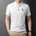 Becoolman-stylish and beautiful short sleeve polo shirt with stripe tip business casual breathable comfortable fabric. 
