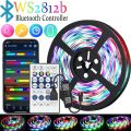 LED Strip RGBIC 5050 WS2812b Bluetooth App Control Chasing Effect Lights Flexible Tape Diode Ribbon TV BackLight Room Decorate. 