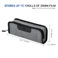 JJC Portable 135 mm 35mm Film Case Photographic Film Carrying Storage Case Pouch for 5 Rolls of 35mm 135mm Films Rolls Bag.